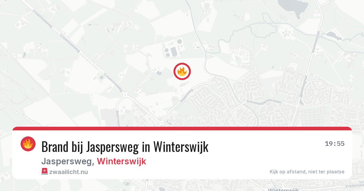 Brand bij Jaspersweg in Winterswijk — 9 jul 2026