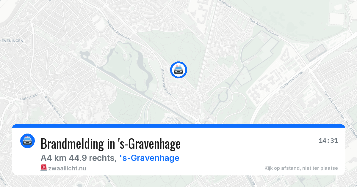 Brandmelding in 's-Gravenhage — 22 mrt 2026