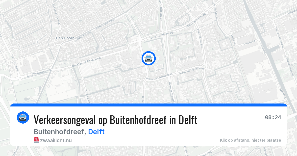 Verkeersongeval op Buitenhofdreef in Delft — 31 mrt 2026