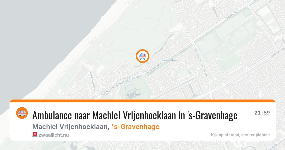 Ambulance naar Machiel Vrijenhoeklaan in 's-Gravenhage — 15 jul 2026