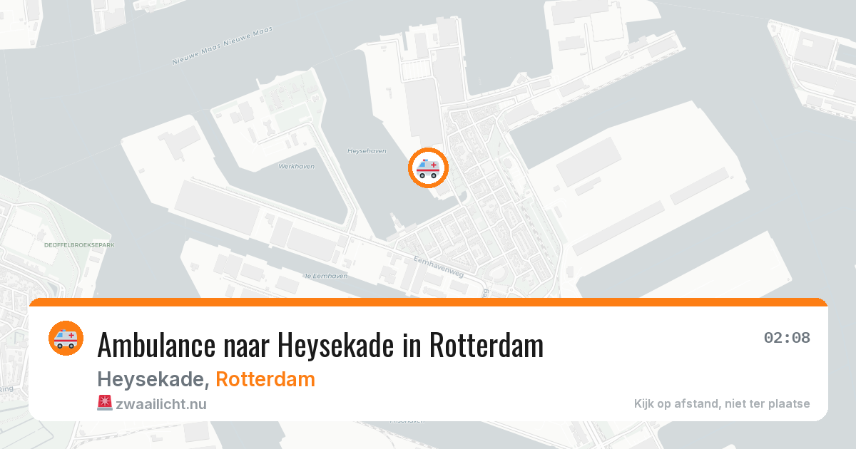 Ambulance naar Heysekade in Rotterdam — 12 jul 2026