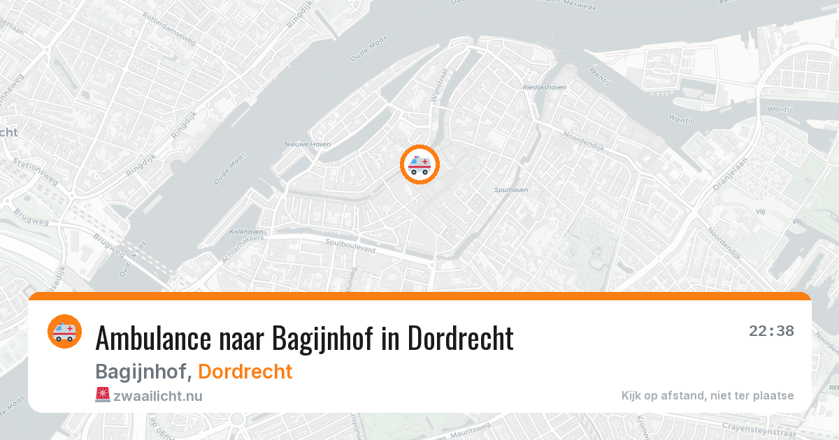 Ambulance naar Bagijnhof in Dordrecht — 24 jul 2026