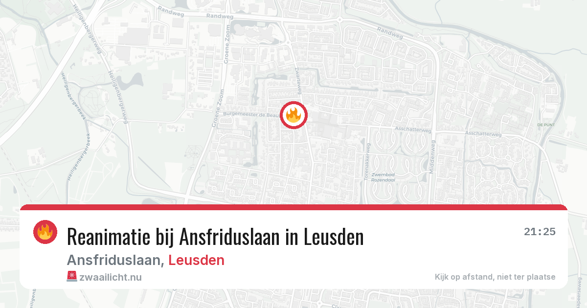 Reanimatie bij Ansfriduslaan in Leusden — 4 jun 2026