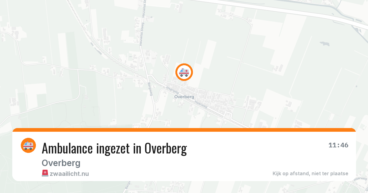 Ambulance ingezet in Overberg — 10 jul 2026