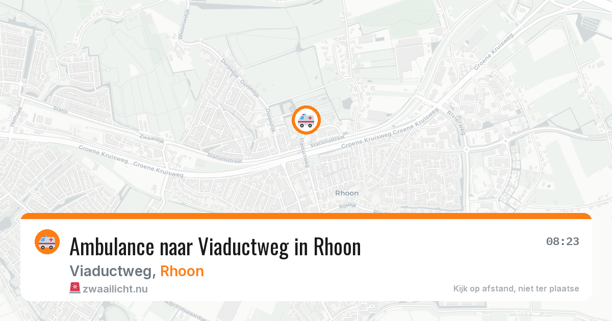 Ambulance naar Viaductweg in Rhoon — 30 mei 2026
