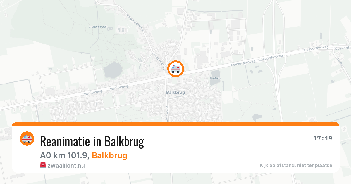 Reanimatie in Balkbrug — 10 apr 2026
