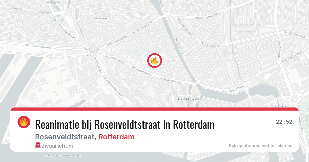 Reanimatie bij Rosenveldtstraat in Rotterdam — 5 jun 2026
