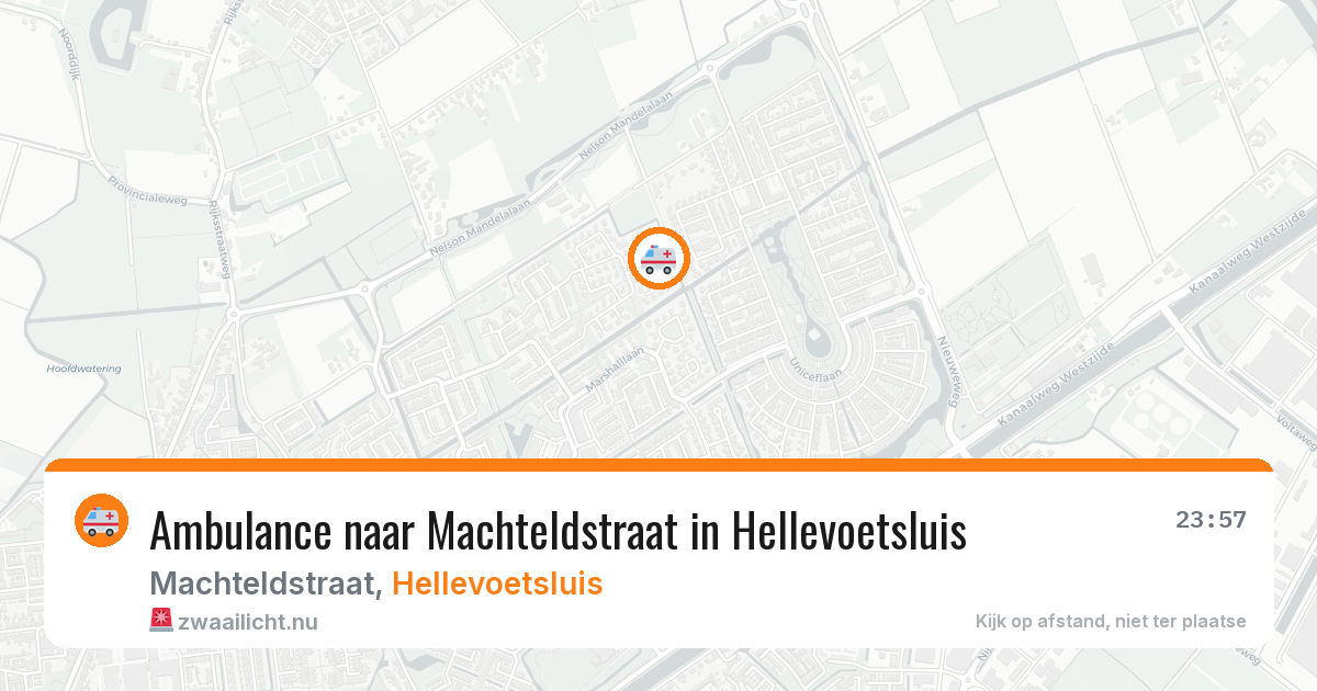 Ambulance naar Machteldstraat in Hellevoetsluis — 20 apr 2026