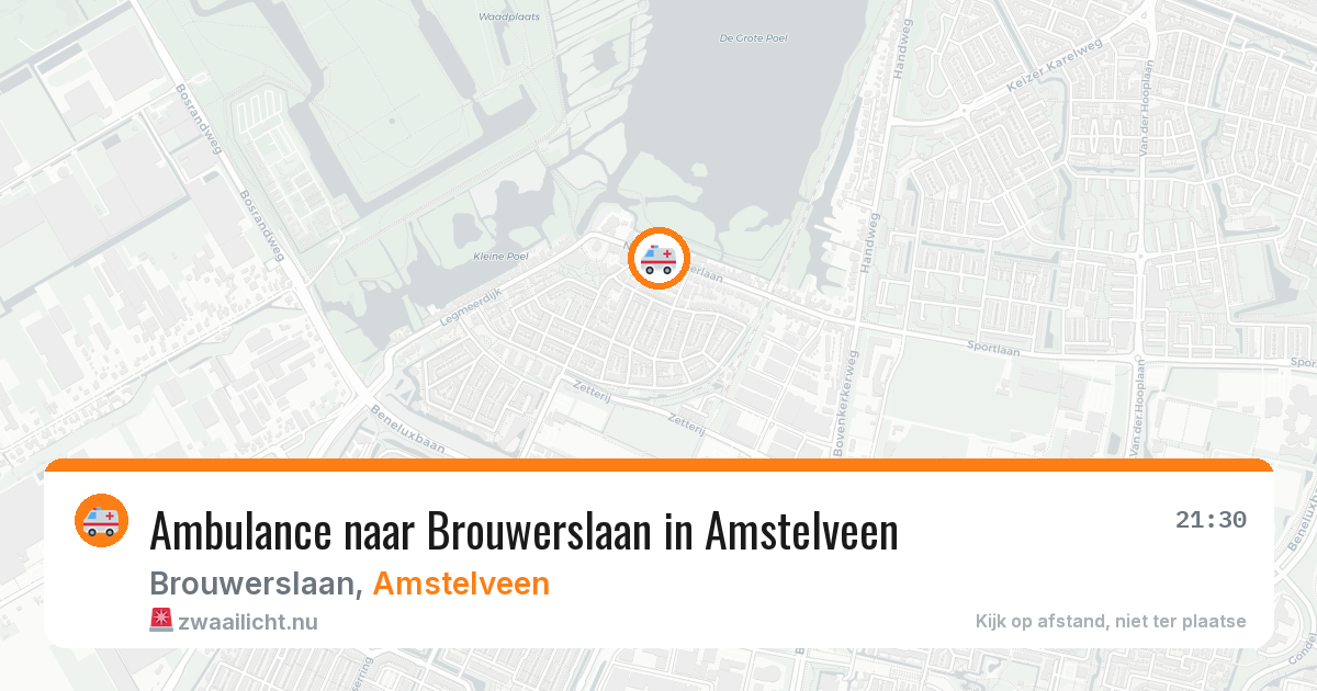 Ambulance naar Brouwerslaan in Amstelveen — 3 jun 2026