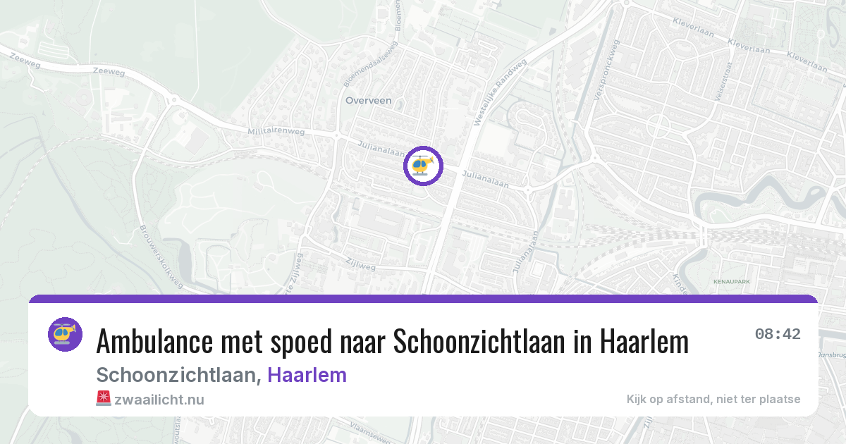Ambulance met spoed naar Schoonzichtlaan in Haarlem — 7 apr 2026
