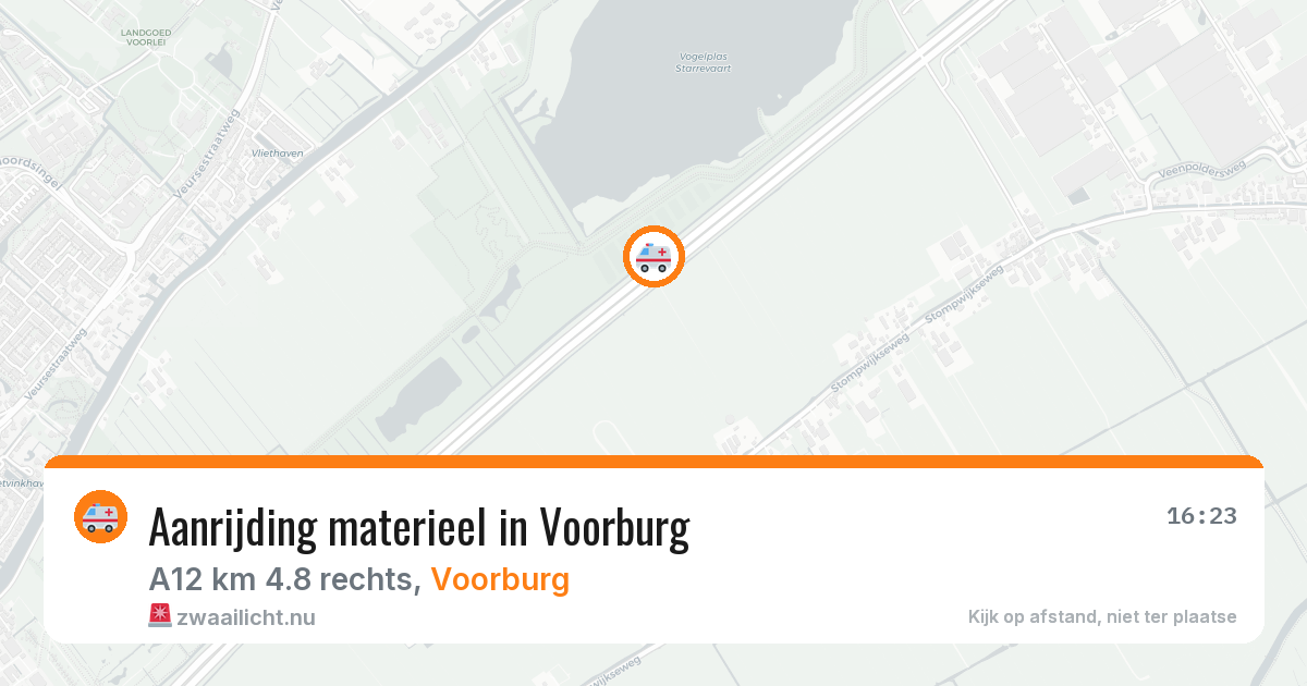 Aanrijding materieel in Voorburg — 12 feb 2026