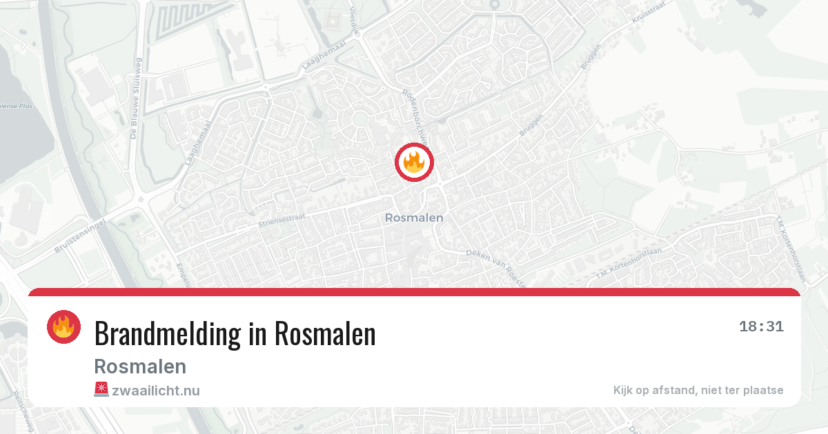 Brandmelding in Rosmalen — 8 apr 2026