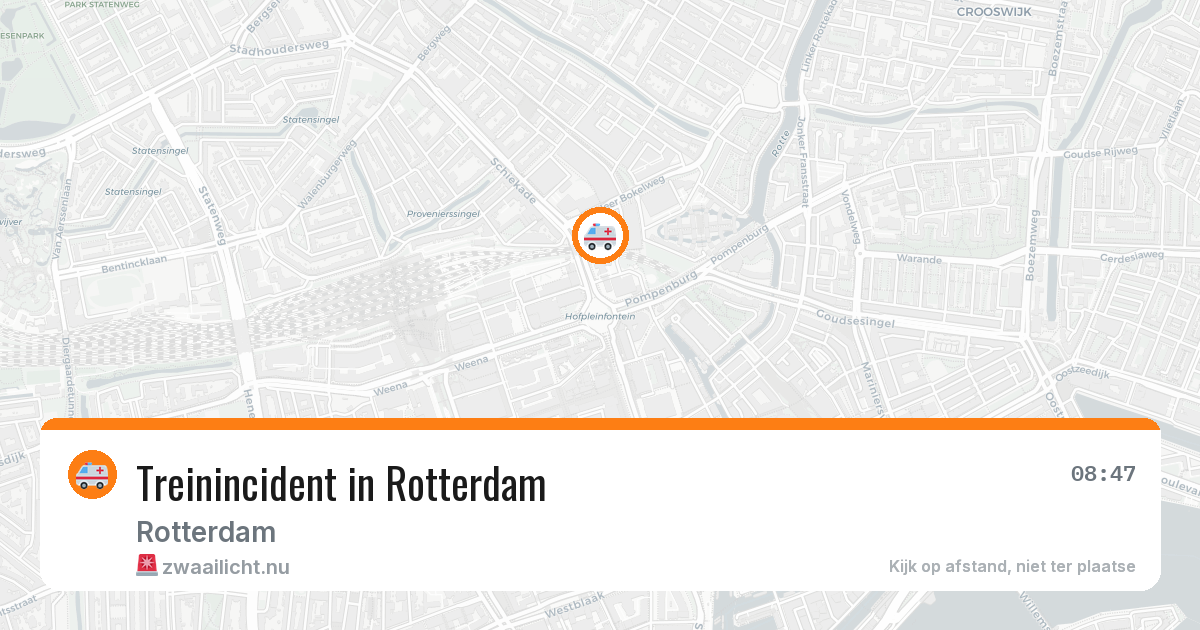 Treinincident in Rotterdam — 31 mrt 2026