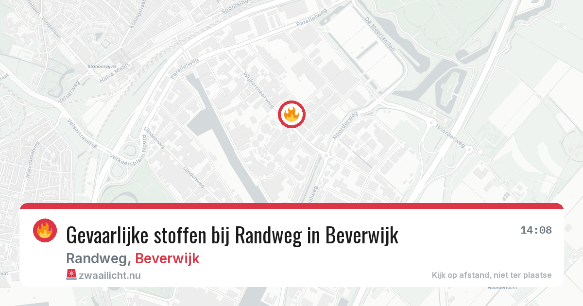 Gevaarlijke stoffen bij Randweg in Beverwijk — 28 mrt 2026