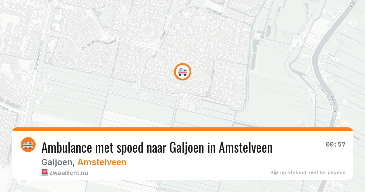 Ambulance met spoed naar Galjoen in Amstelveen — 31 mrt 2026