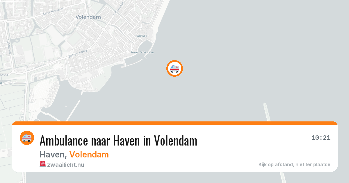 Ambulance naar Haven in Volendam — 23 jul 2026