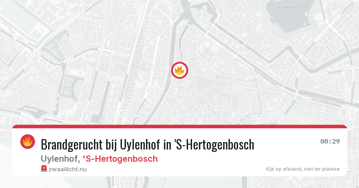 Brandgerucht bij Uylenhof in 'S-Hertogenbosch — 23 jul 2026