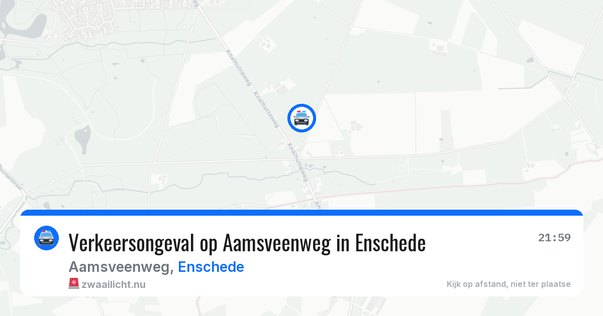 Verkeersongeval op Aamsveenweg in Enschede — 16 jan 2026