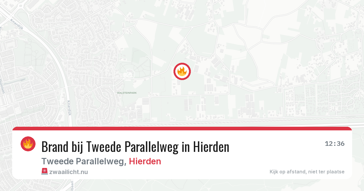 Brand bij Tweede Parallelweg in Hierden — 18 jul 2026