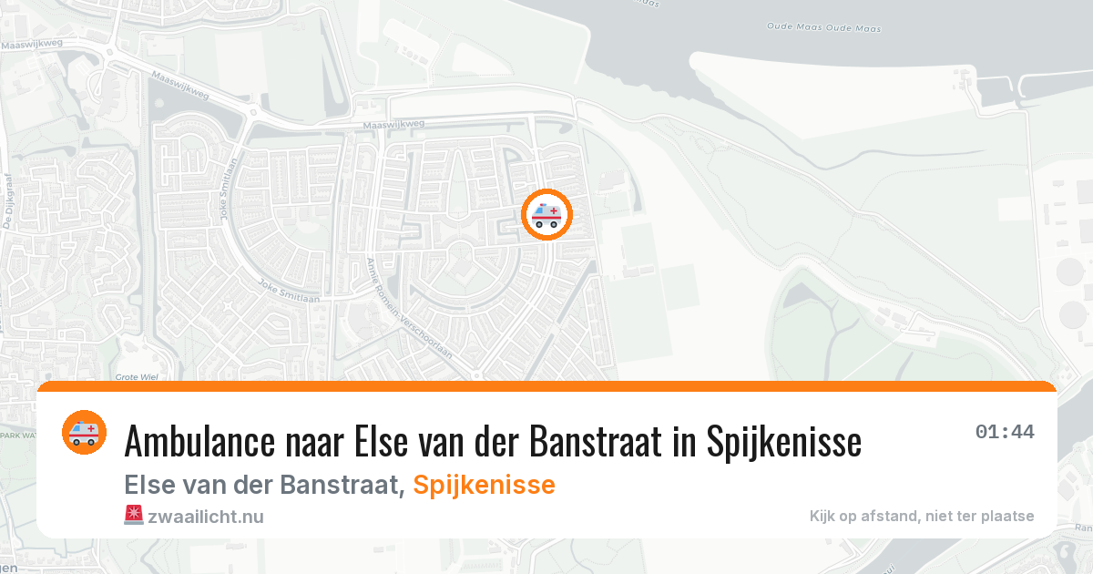 Ambulance naar Else van der Banstraat in Spijkenisse — 14 jul 2026