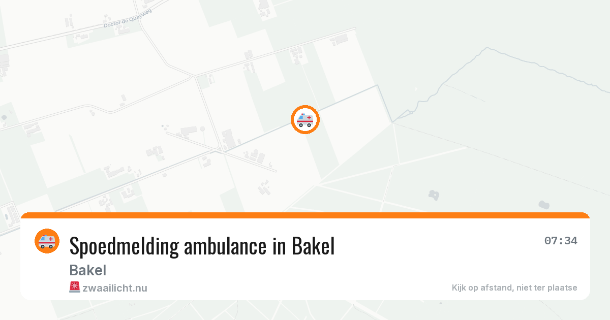 Spoedmelding ambulance in Bakel — 17 jul 2026