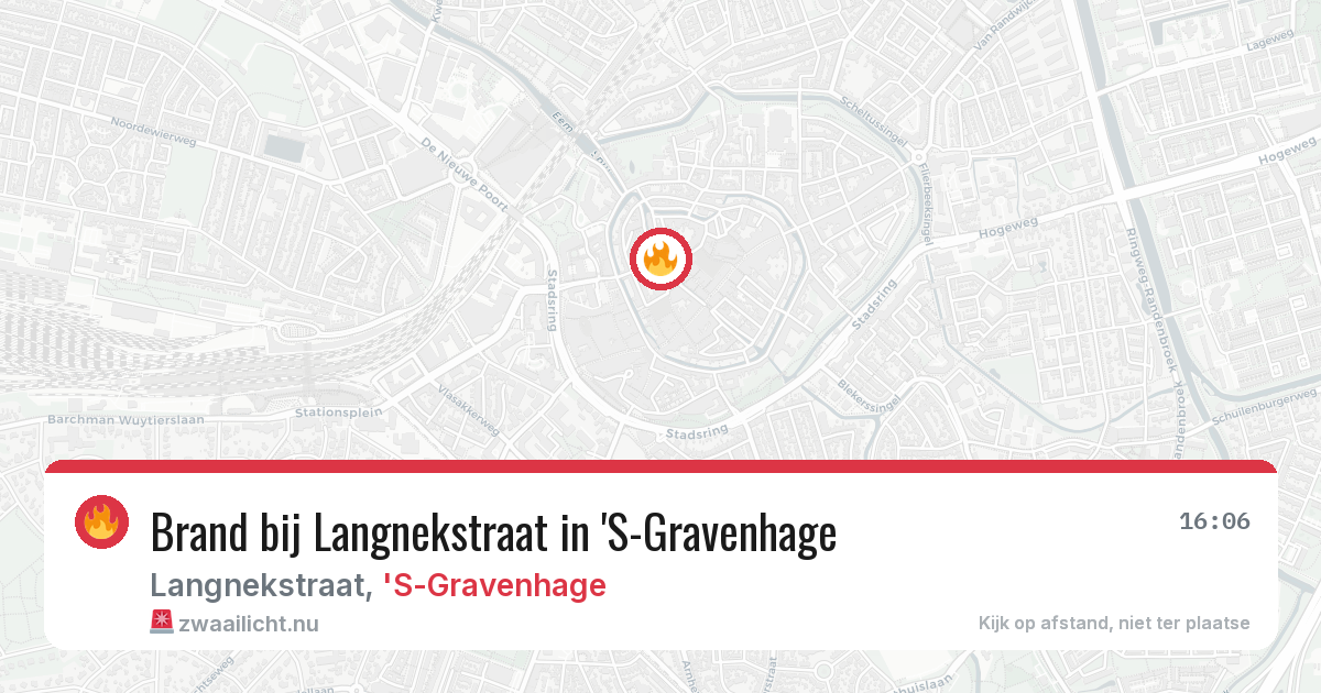 Brand bij Langnekstraat in 'S-Gravenhage — 1 mrt 2026