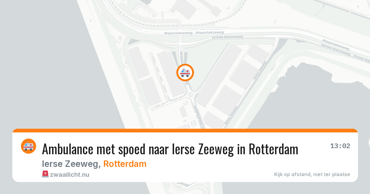 Ambulance met spoed naar Ierse Zeeweg in Rotterdam — 13 jul 2026