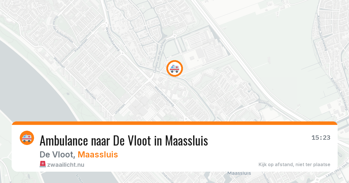 Ambulance naar De Vloot in Maassluis — 22 jul 2026