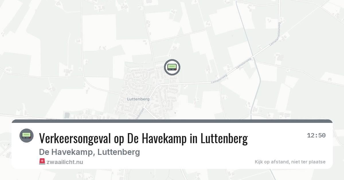 Verkeersongeval op De Havekamp in Luttenberg — 31 jan 2026