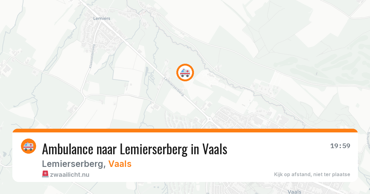 Ambulance naar Lemierserberg in Vaals — 22 jul 2026