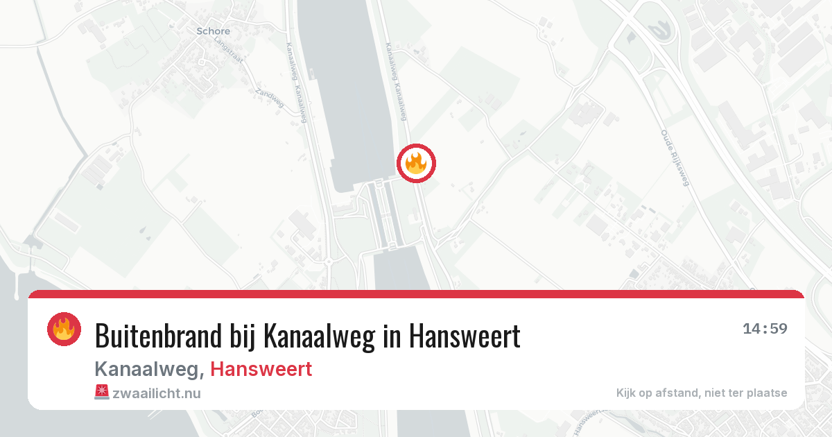 Buitenbrand bij Kanaalweg in Hansweert — 14 jul 2026