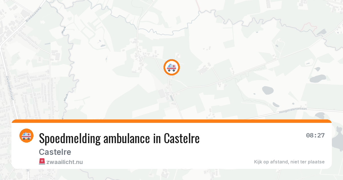 Spoedmelding ambulance in Castelre — 19 feb 2026