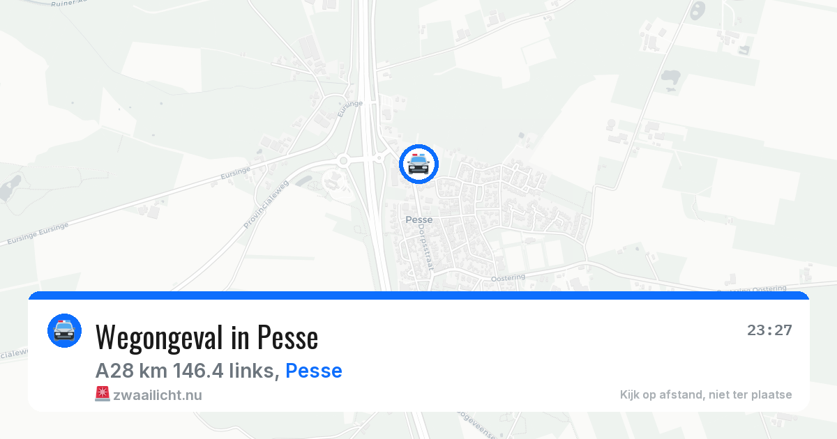 Wegongeval in Pesse — 22 jan 2026