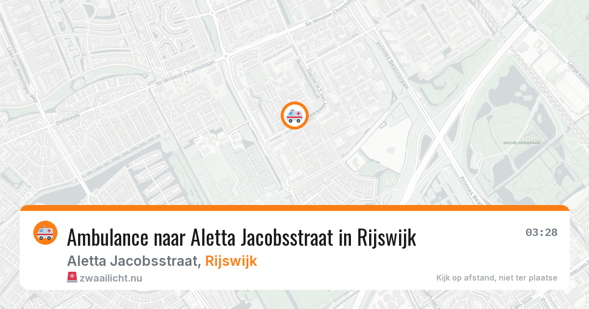 Ambulance naar Aletta Jacobsstraat in Rijswijk — 15 jul 2026