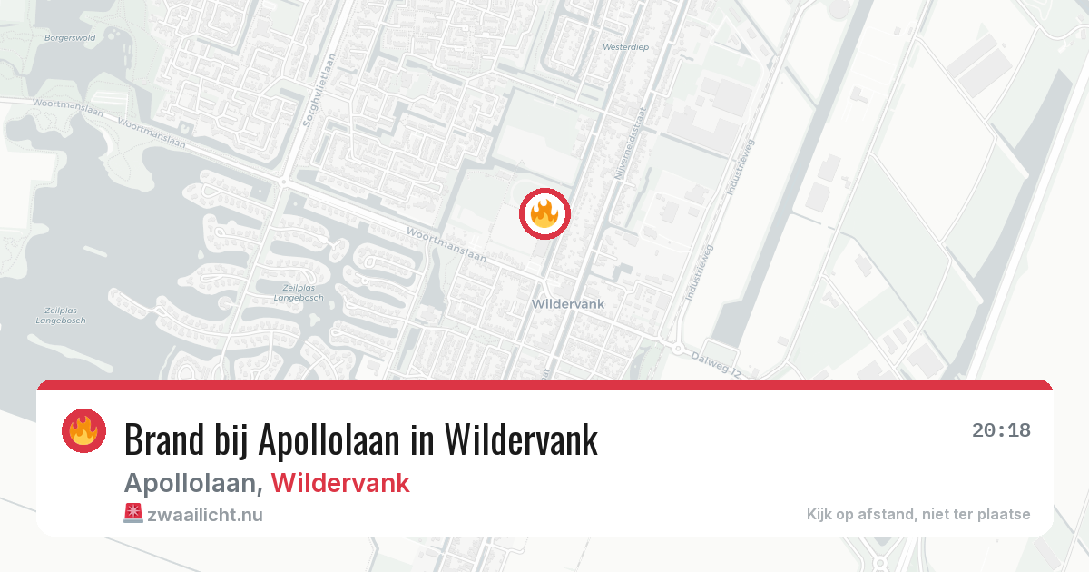 Brand bij Apollolaan in Wildervank — 13 feb 2026