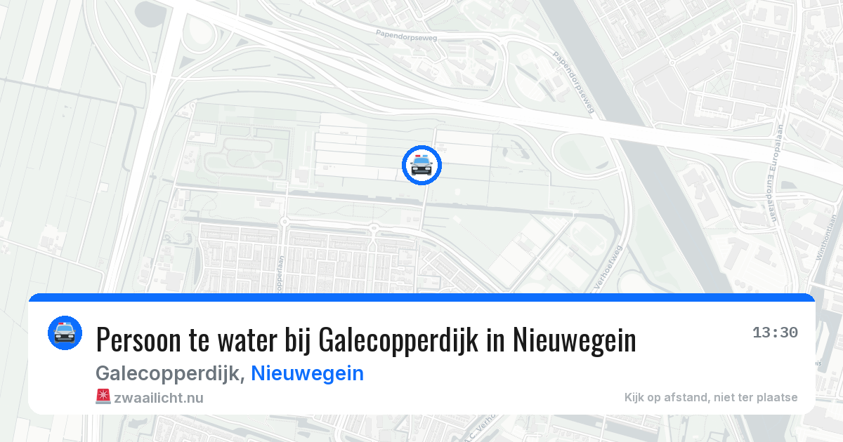 Persoon te water bij Galecopperdijk in Nieuwegein — 25 mrt 2026