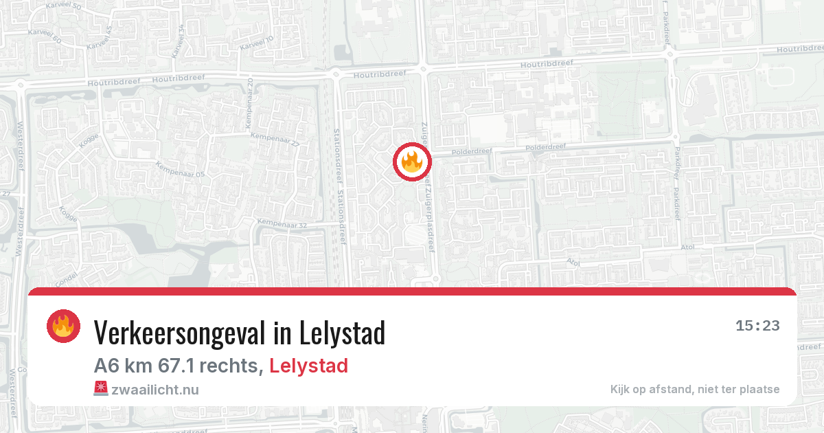 Verkeersongeval in Lelystad — 28 mrt 2026