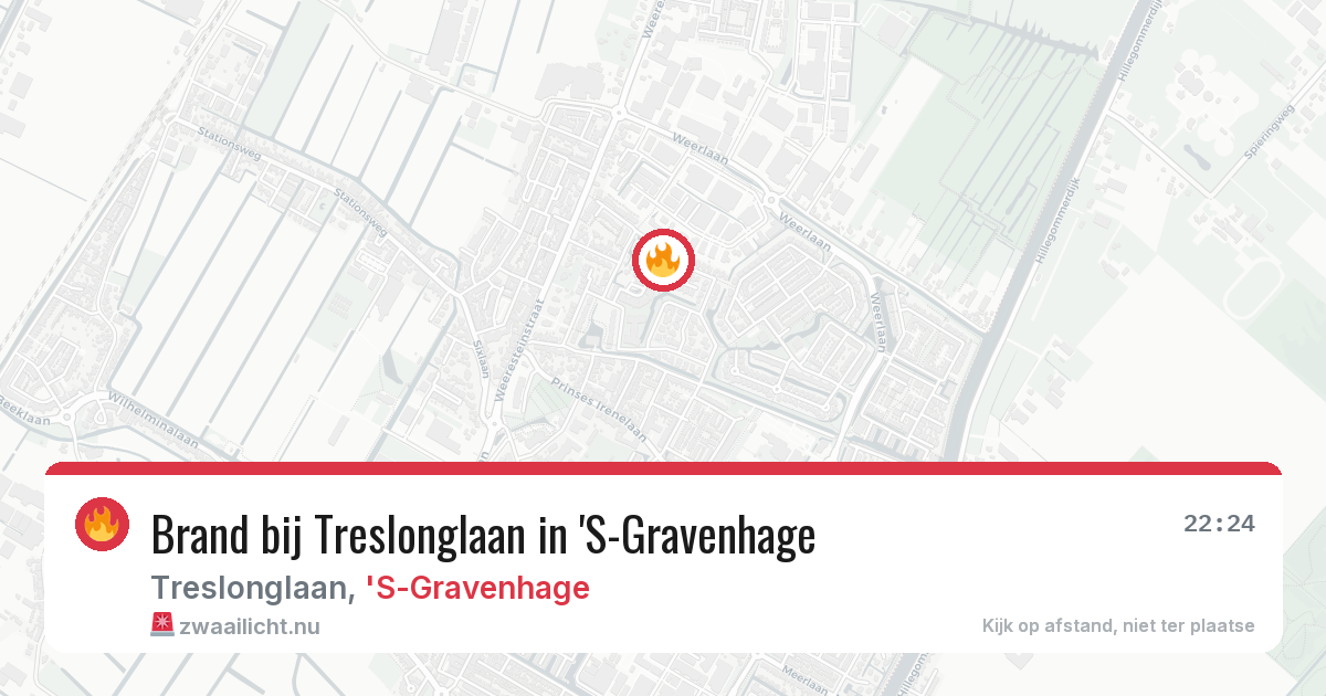 Brand bij Treslonglaan in 'S-Gravenhage — 31 mrt 2026