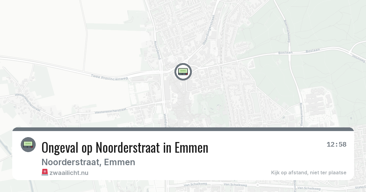 Ongeval op Noorderstraat in Emmen — 2 mrt 2026