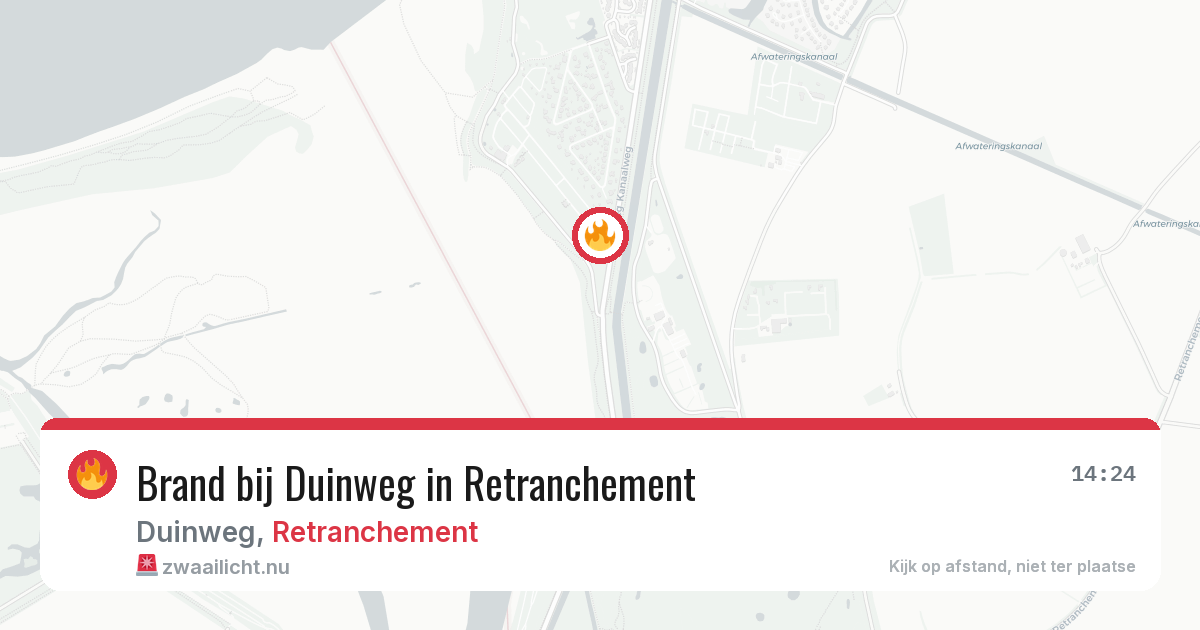 Brand bij Duinweg in Retranchement — 15 jul 2026