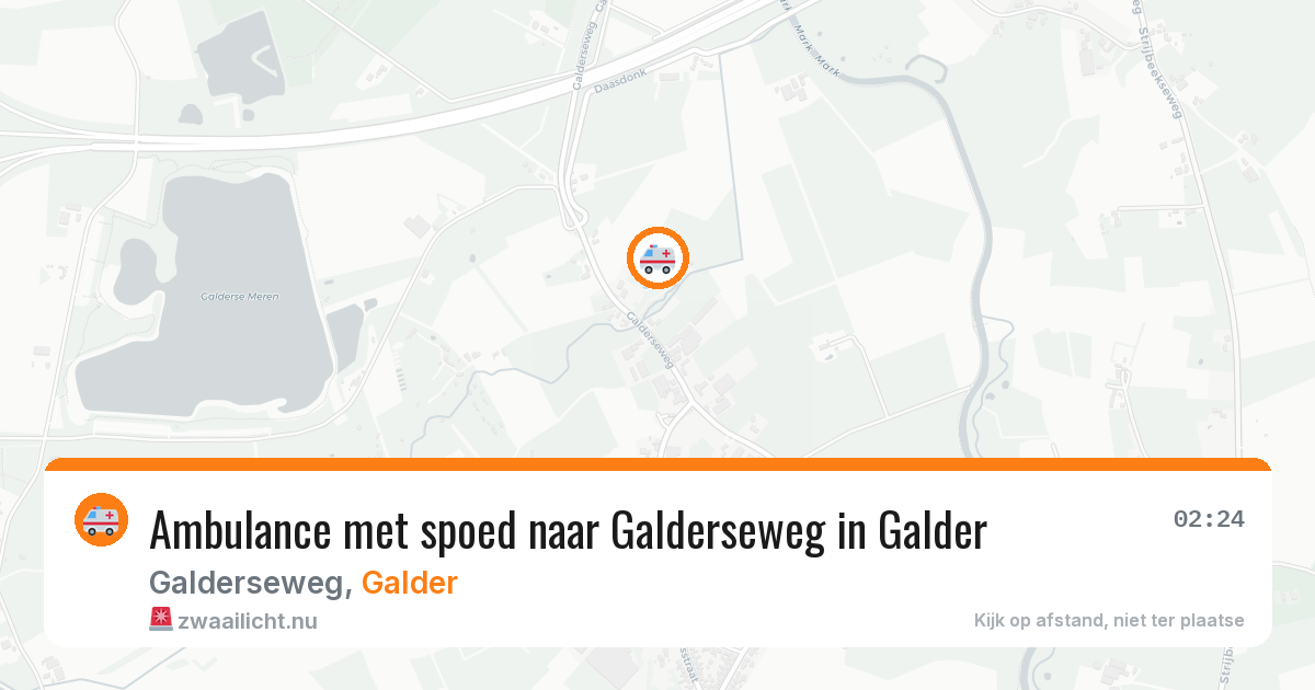 Ambulance met spoed naar Galderseweg in Galder — 31 jan 2026