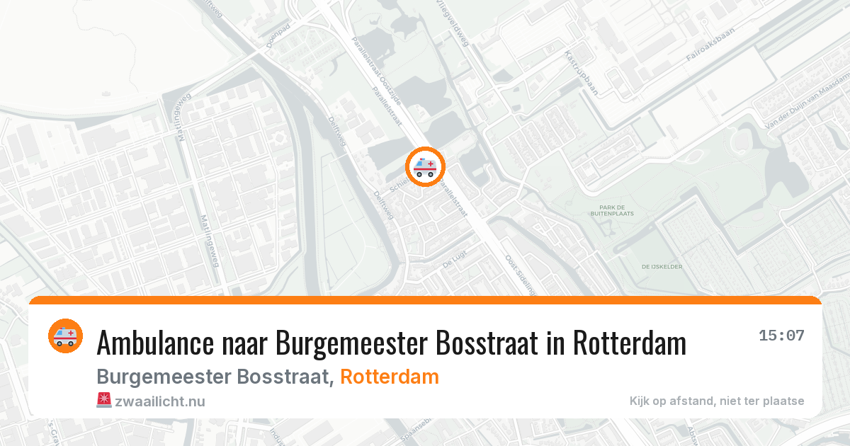 Ambulance naar Burgemeester Bosstraat in Rotterdam — 13 jul 2026