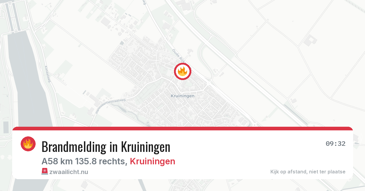 Brandmelding in Kruiningen — 13 apr 2026