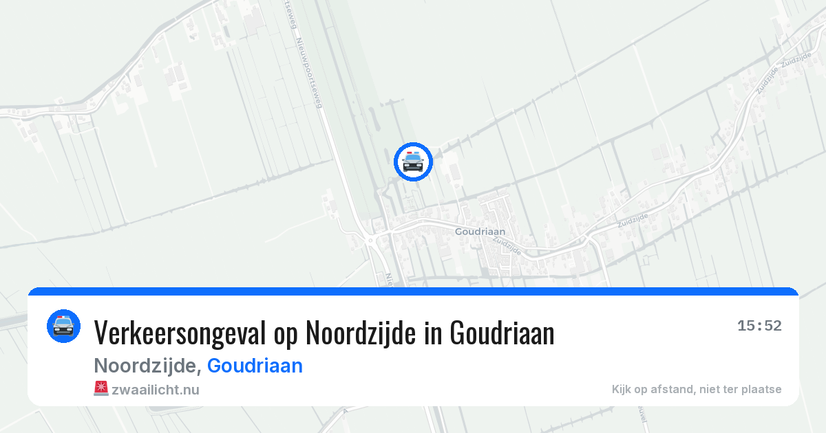 Verkeersongeval op Noordzijde in Goudriaan — 4 apr 2026