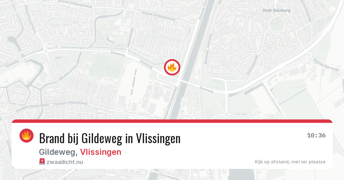 Brand bij Gildeweg in Vlissingen — 6 apr 2026