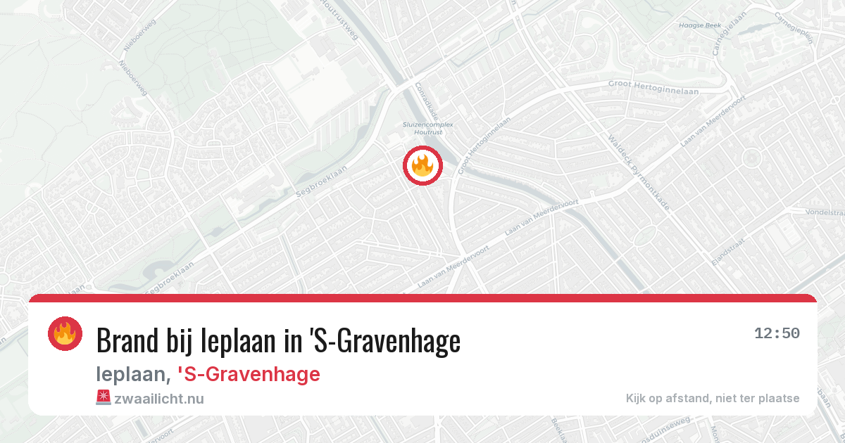 Brand bij Ieplaan in 'S-Gravenhage — 11 jul 2026