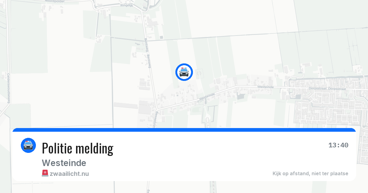 Politie melding — 16 jul 2026