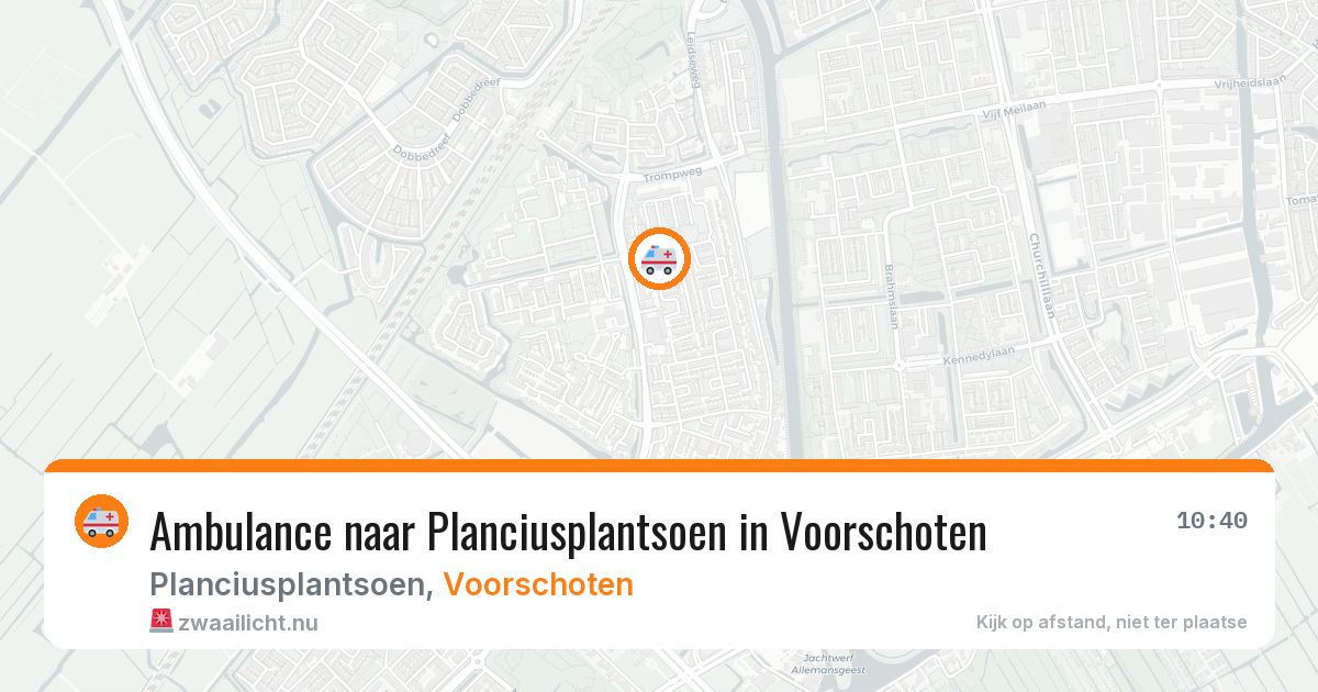 Ambulance naar Planciusplantsoen in Voorschoten — 22 mei 2026