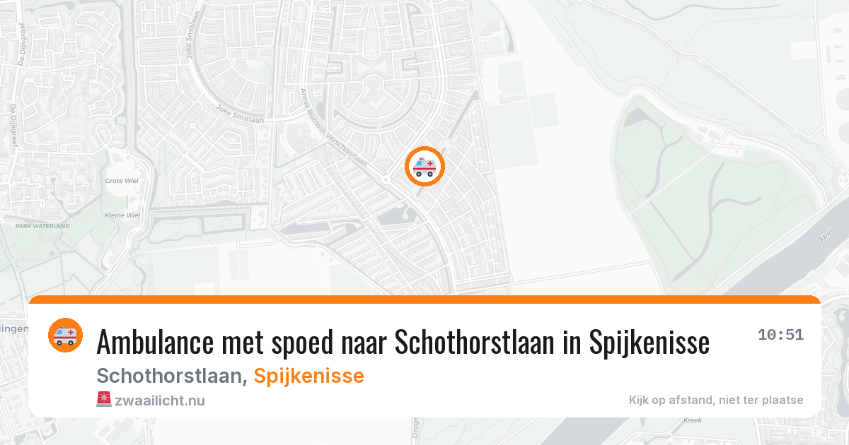 Ambulance met spoed naar Schothorstlaan in Spijkenisse — 24 jul 2026