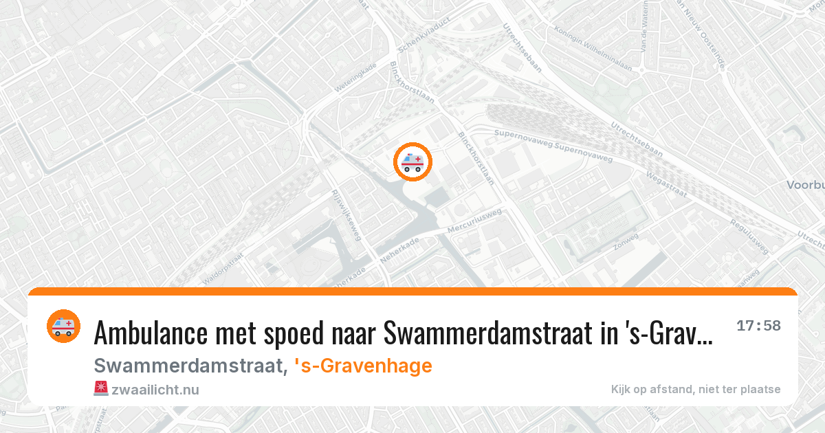 Ambulance met spoed naar Swammerdamstraat in 's-Gravenhage — 28 mei 2026